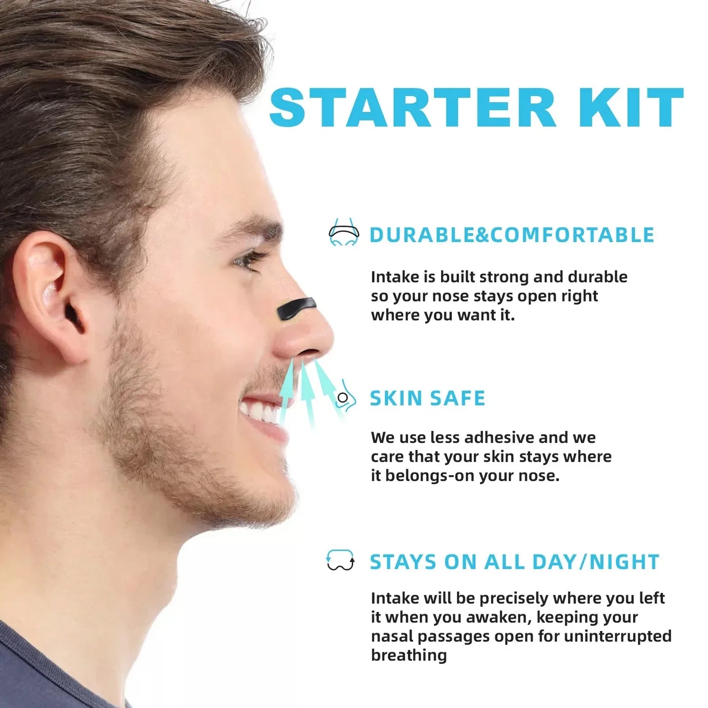 BreathEazy Magnetic Nose Strips Starter Kit