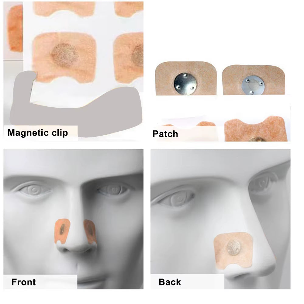 10/100/200Pcs Nose Strips Pack of Anti-Snoring Nose Strips Magnetic Nose Strips Intake Breathing Nasal Strip Nose Strips